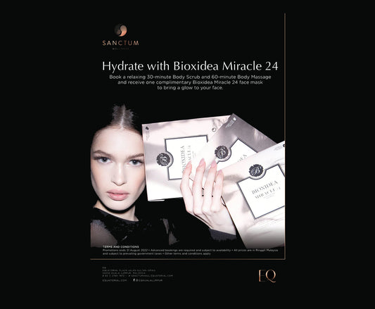 BIOXIDEA News Hydrate with BIOXIDEA Miracle24 at EQ Sanctum Wellness